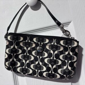 Coach Monochrome Signature Wristlet